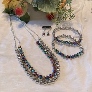 Necklace, Earrings and Bracelet Set